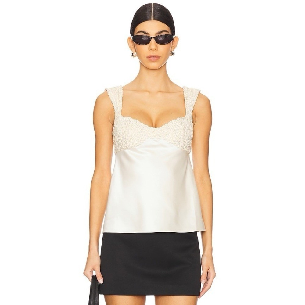 LPA Callie Top in Ivory Small New! Revolve
